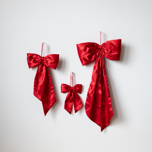Red Satin Bows