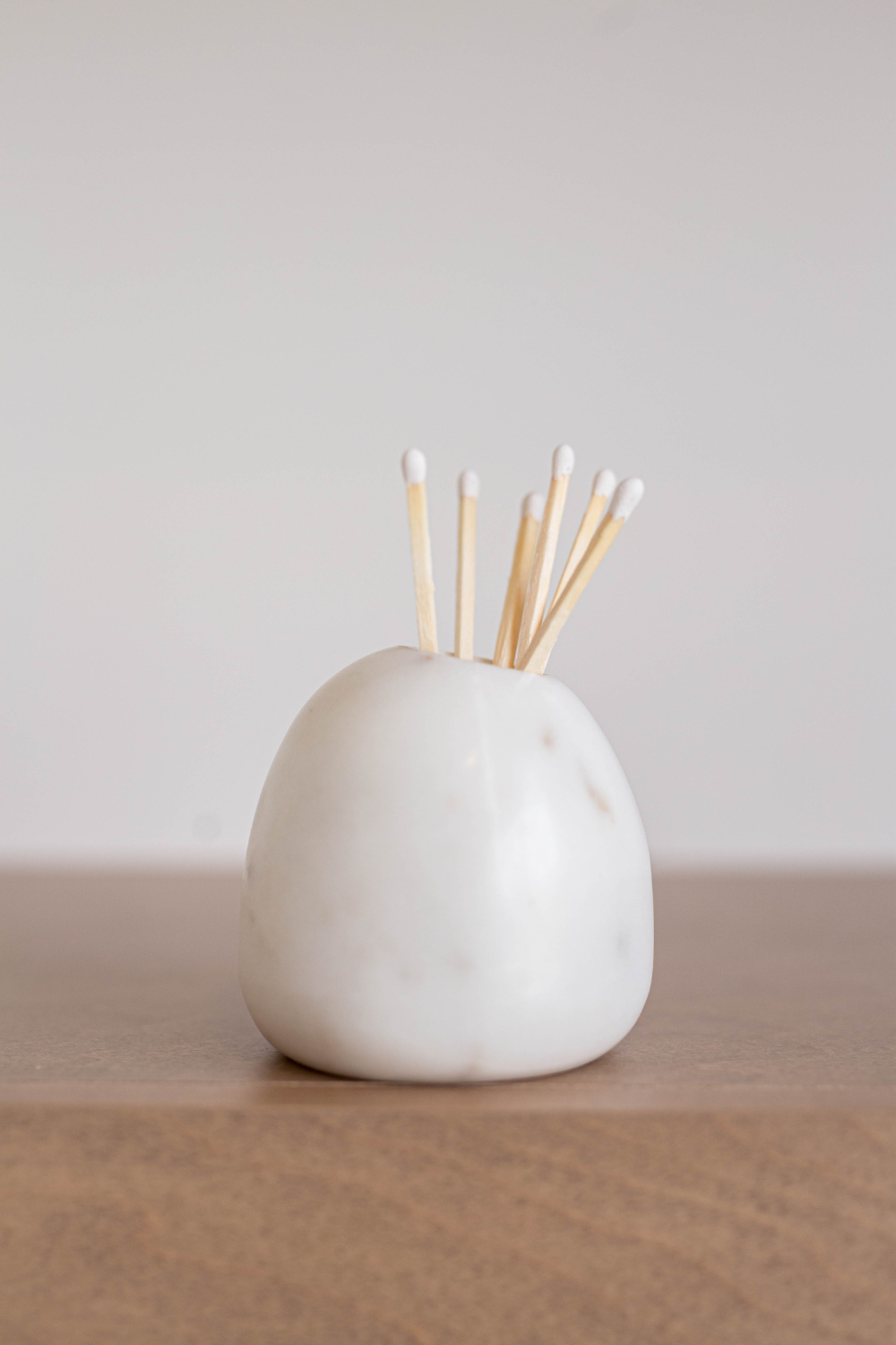 White Marble Match Holder - Luxe B Co