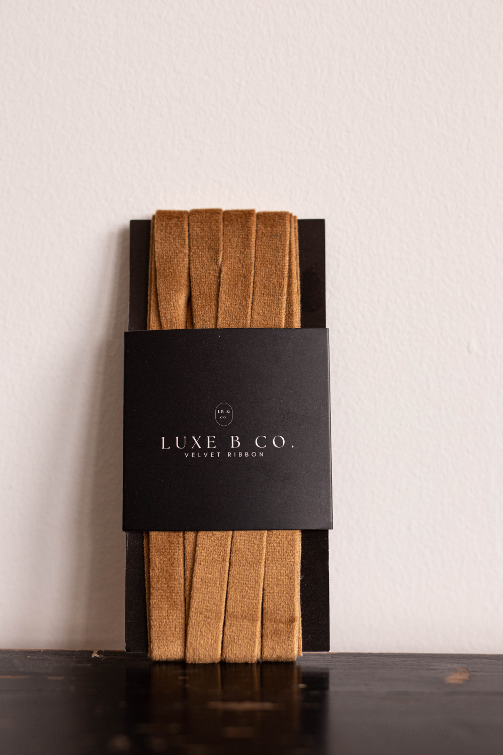 Ribbon Cognac Paddle Packaging - Luxe B Co