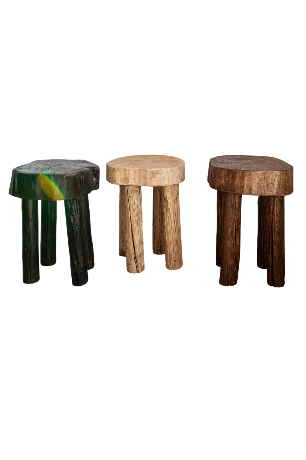 Senufo Round Stool Bench Side Table Natural - Luxe B Co