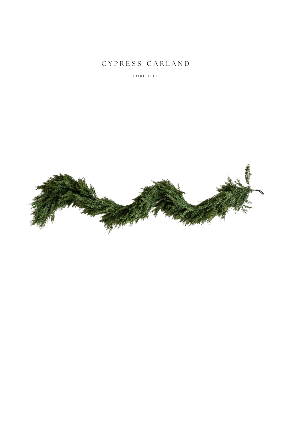 Cypress Pine Garland Real Touch 6ft - Luxe B Co