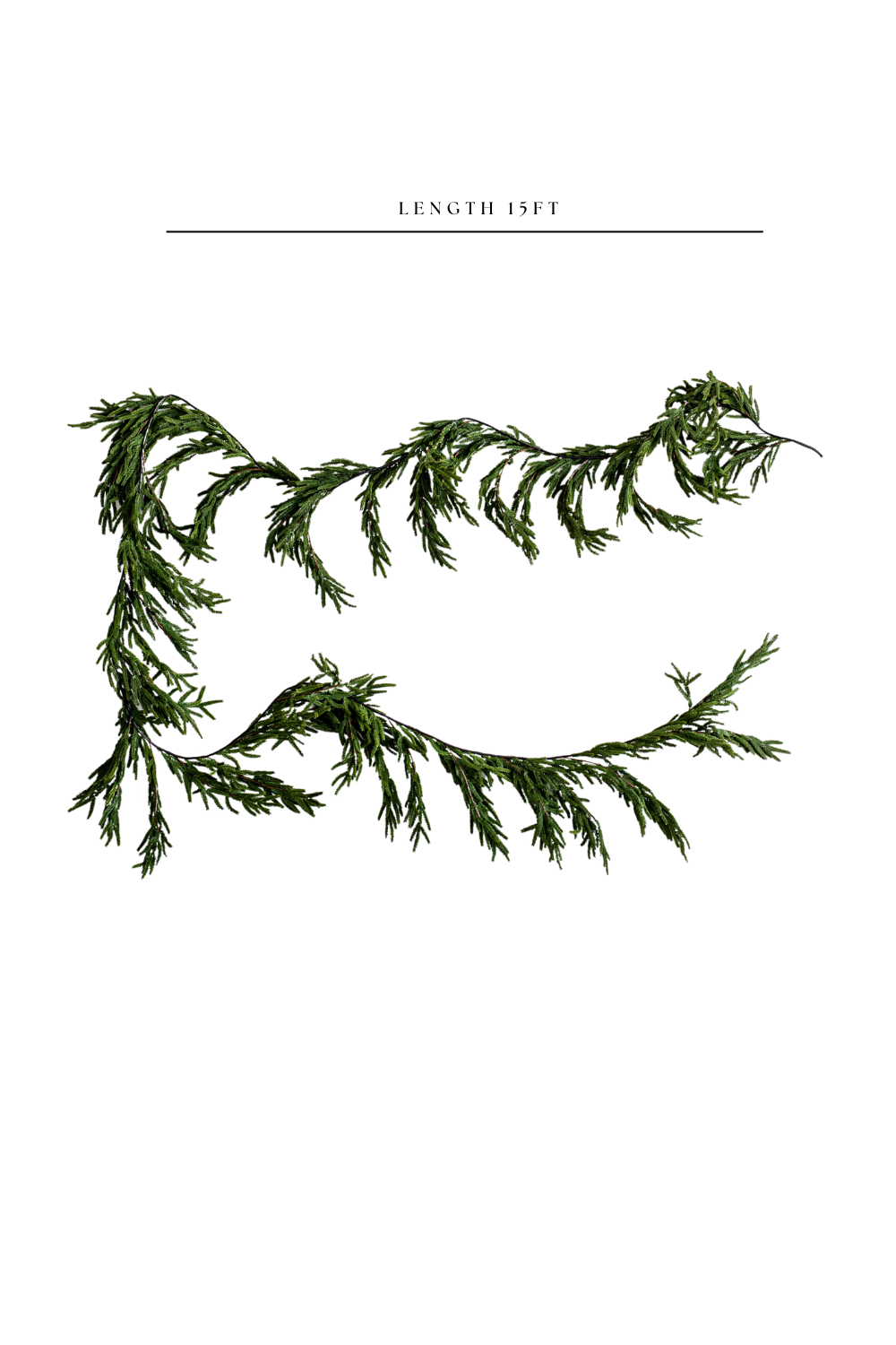 Norfolk Pine Garland Real Touch Large 15ft - Luxe B Pampas Grass  Vintage Home Decor Shop Luxe B Co Instagram
