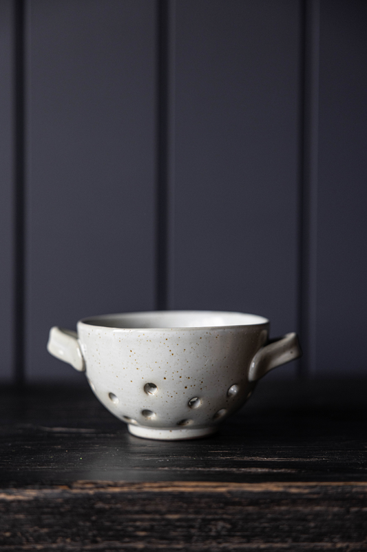 Two Handle Gray Berry Bowl | By Luxe B Co.