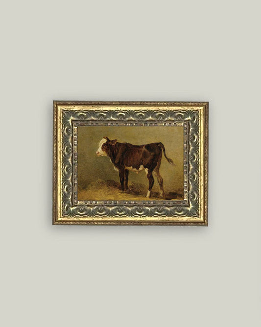 Vintage Calf Framed Antique Art - Luxe B Co