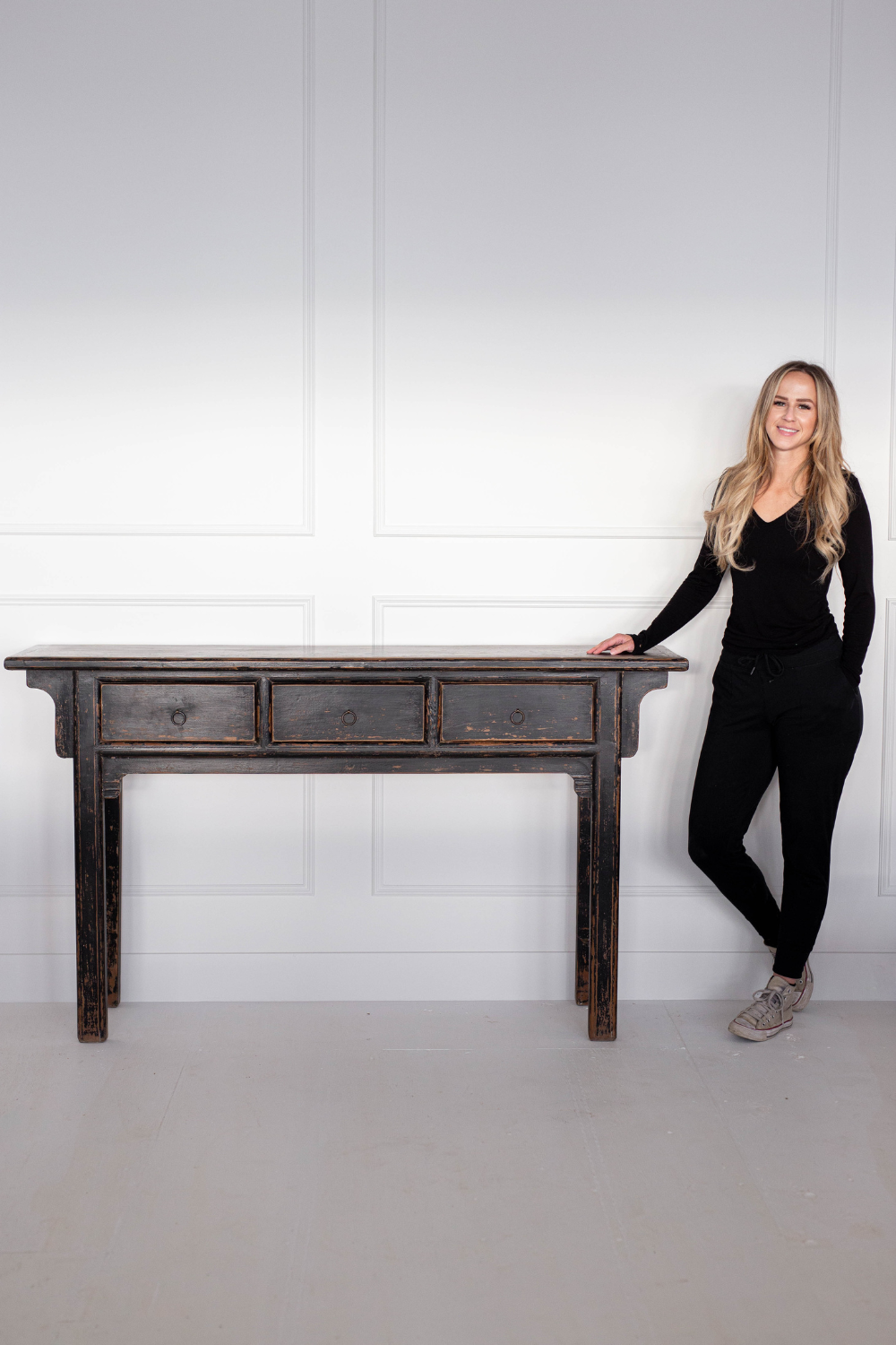 Monterey Elm Wood Console Table - Luxe B Co