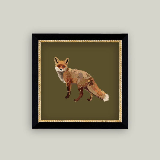 Fox Closeup Framed Antique Art - Luxe B Co