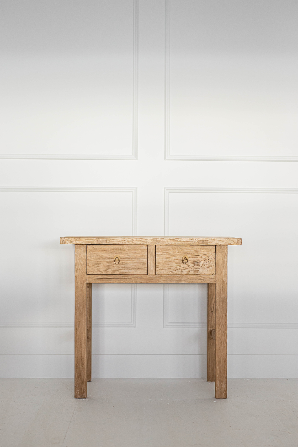 Palmdale Elm Wood 2 Drawer Console Table - Luxe B Co