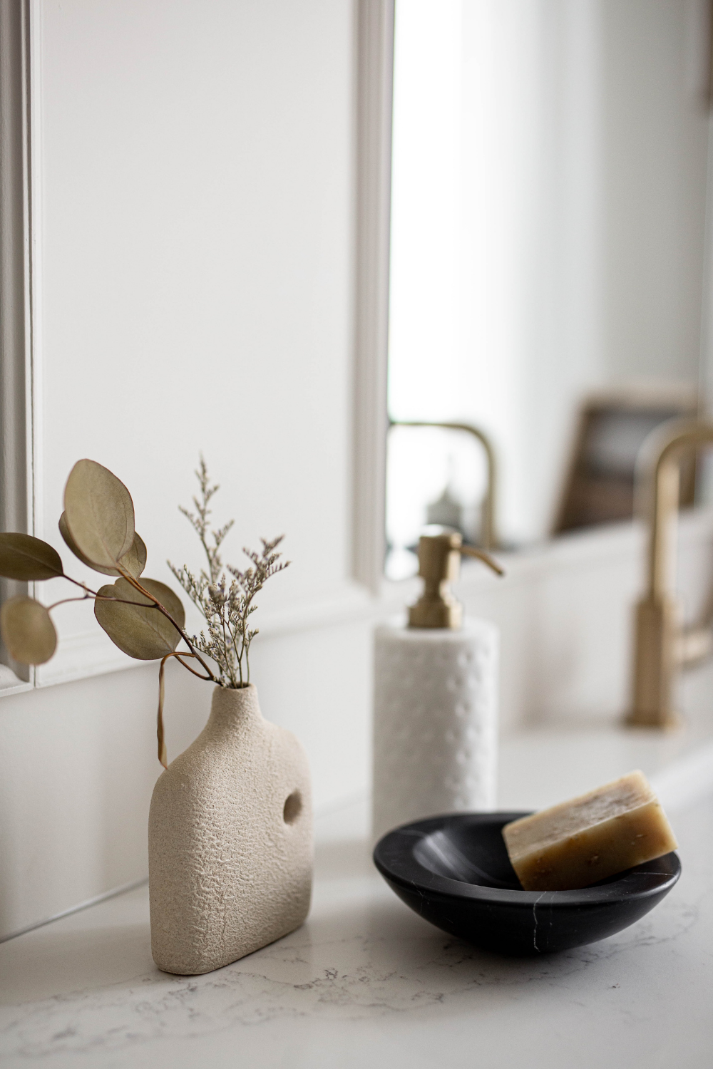 Marble Black Stone Bowl - Luxe B Co