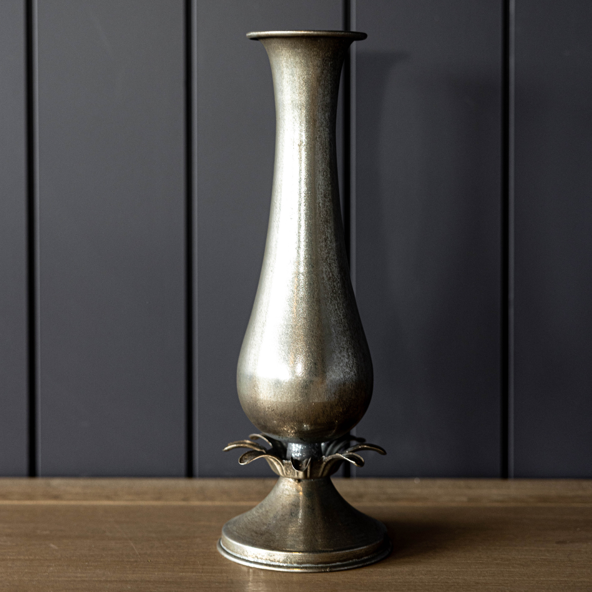Antique Inspired Silver Vase | By Luxe B Co.
