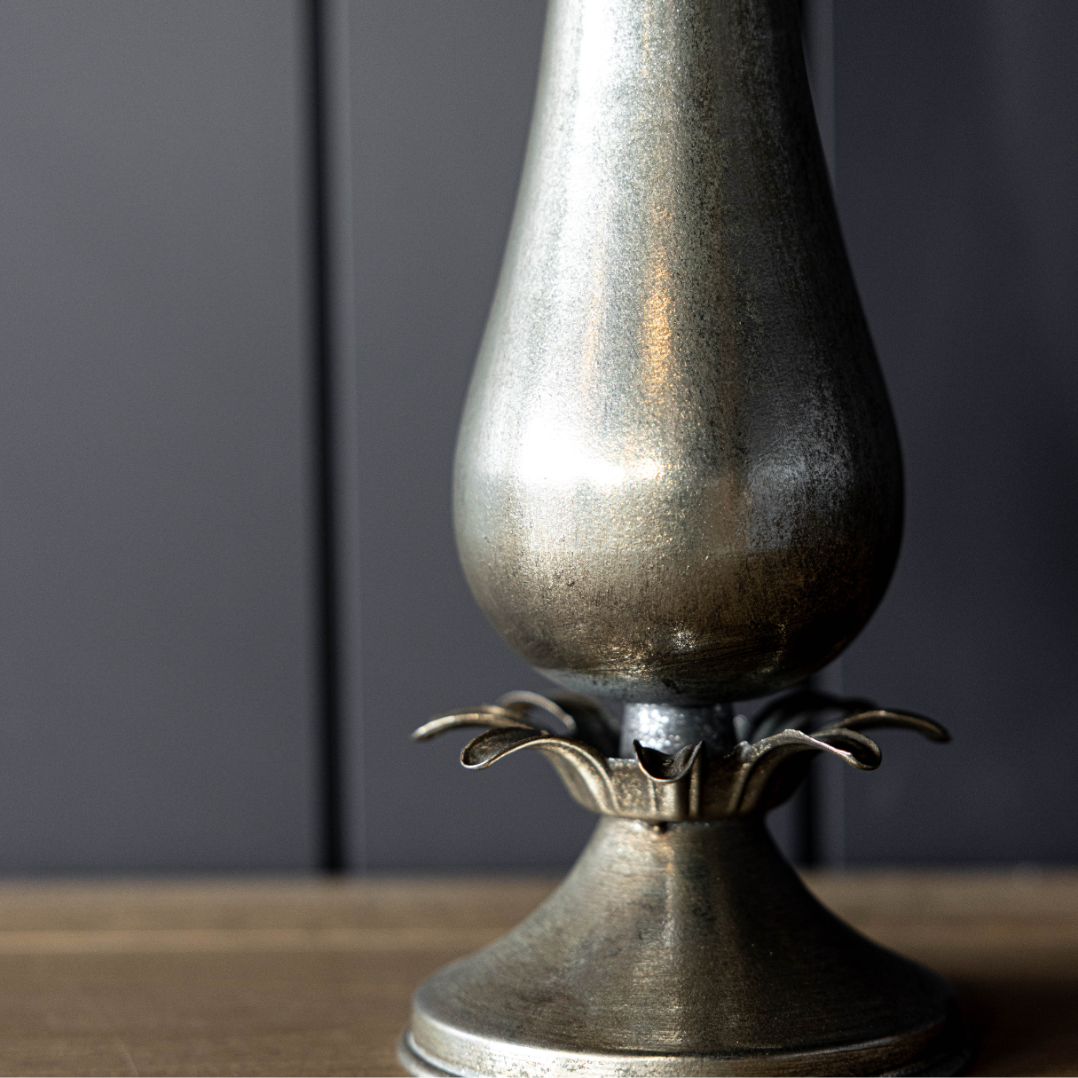 Antique Inspired Silver Vase | By Luxe B Co.