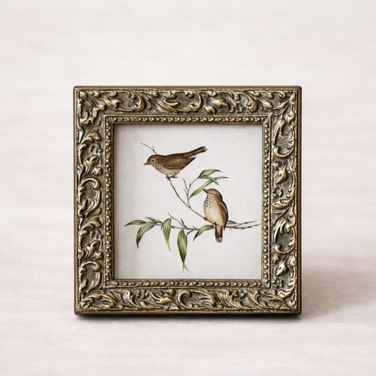 Antique Inspired Carved Square Photo Frame | By Luxe B Co.