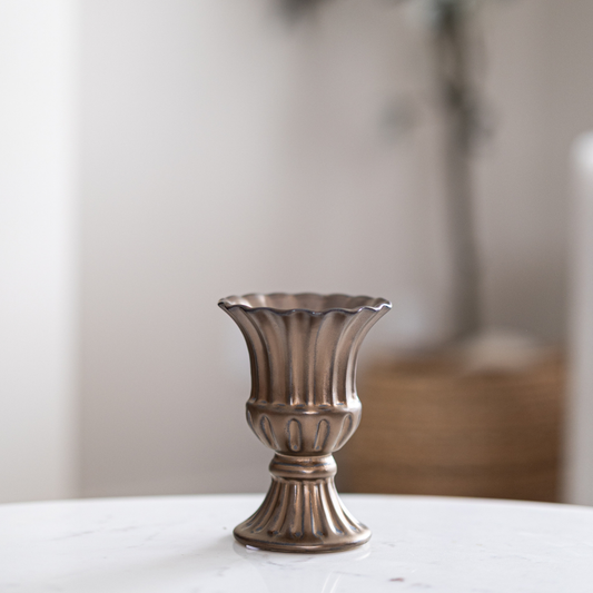 Antique Inspired Ceramic Urn Planter By Luxe B Co.