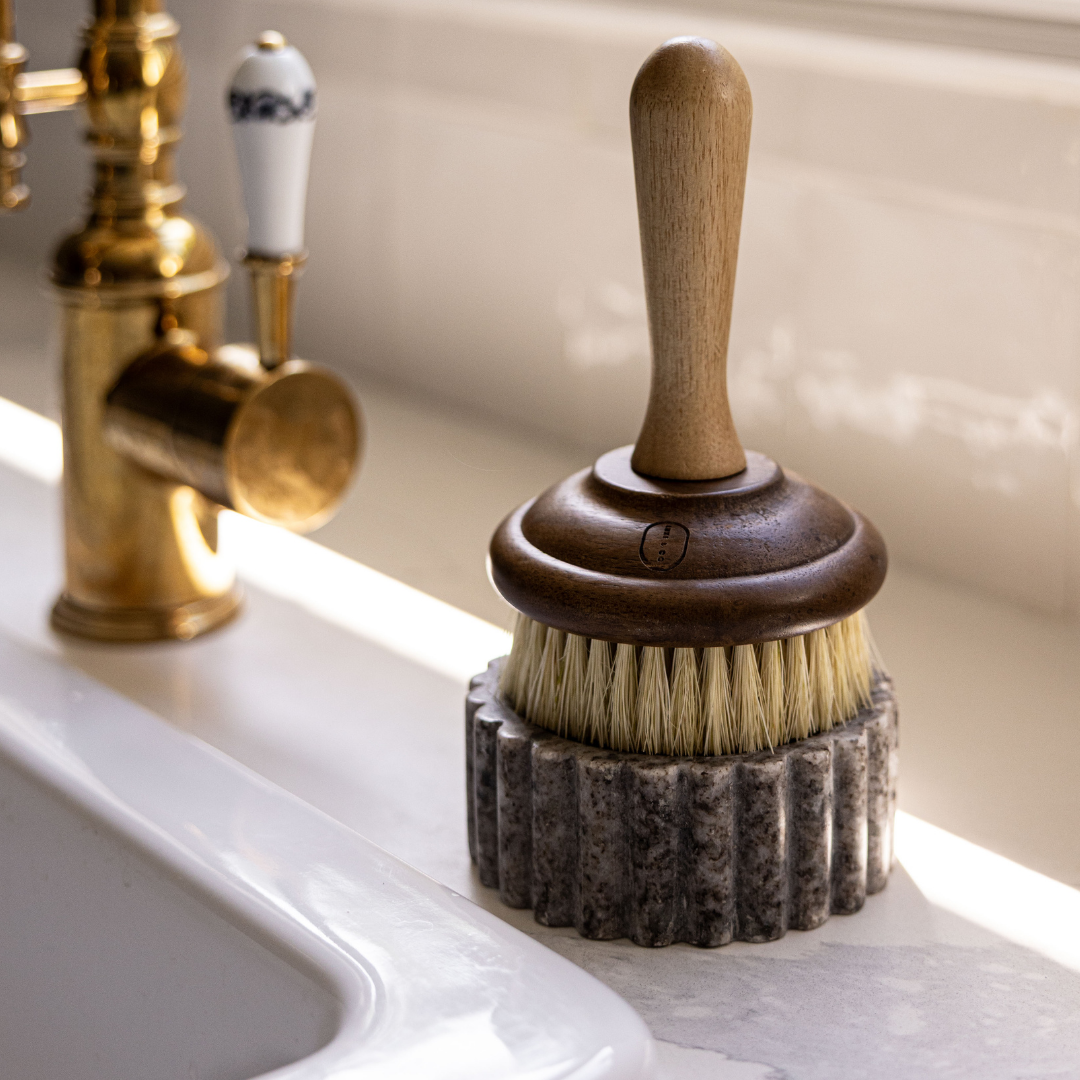 Beige Marble Fluted Soap Dish | By Luxe B Co.