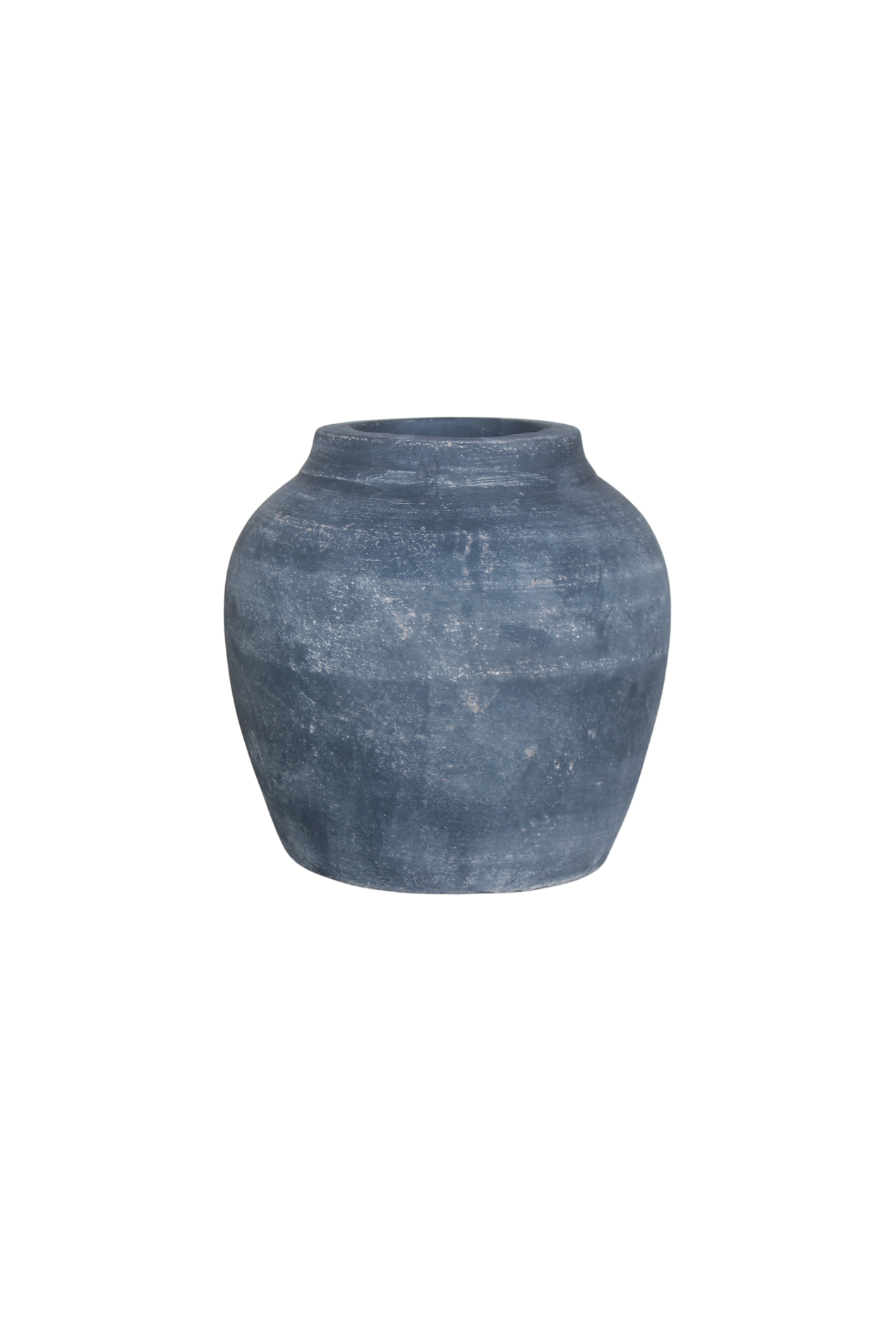 Leon Black Wash Round Vase Small | By Luxe B Co.
