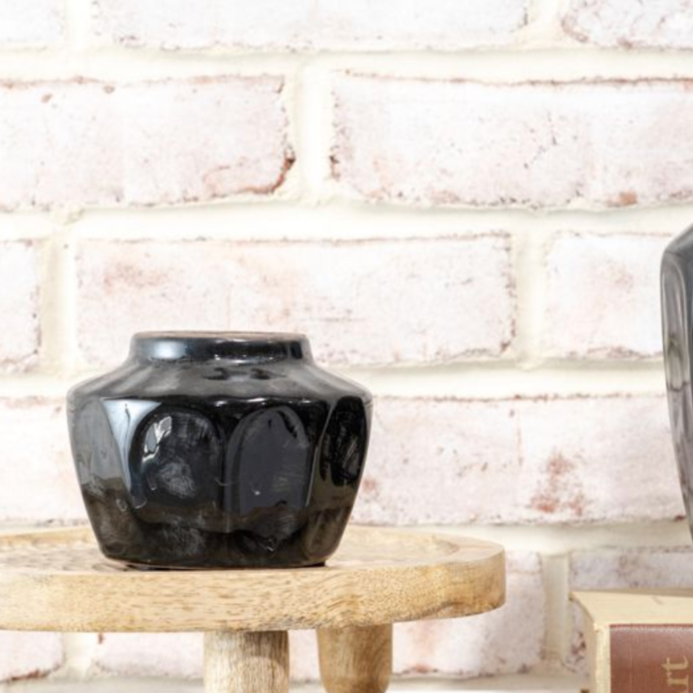 Black Small Ceramic Vase | By Luxe B Co
