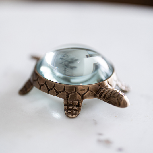 Brass Turtle Magnifying Glass By Luxe B Co.