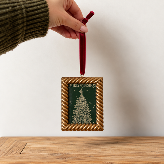 Bronze Rope Photo Frame Ornament