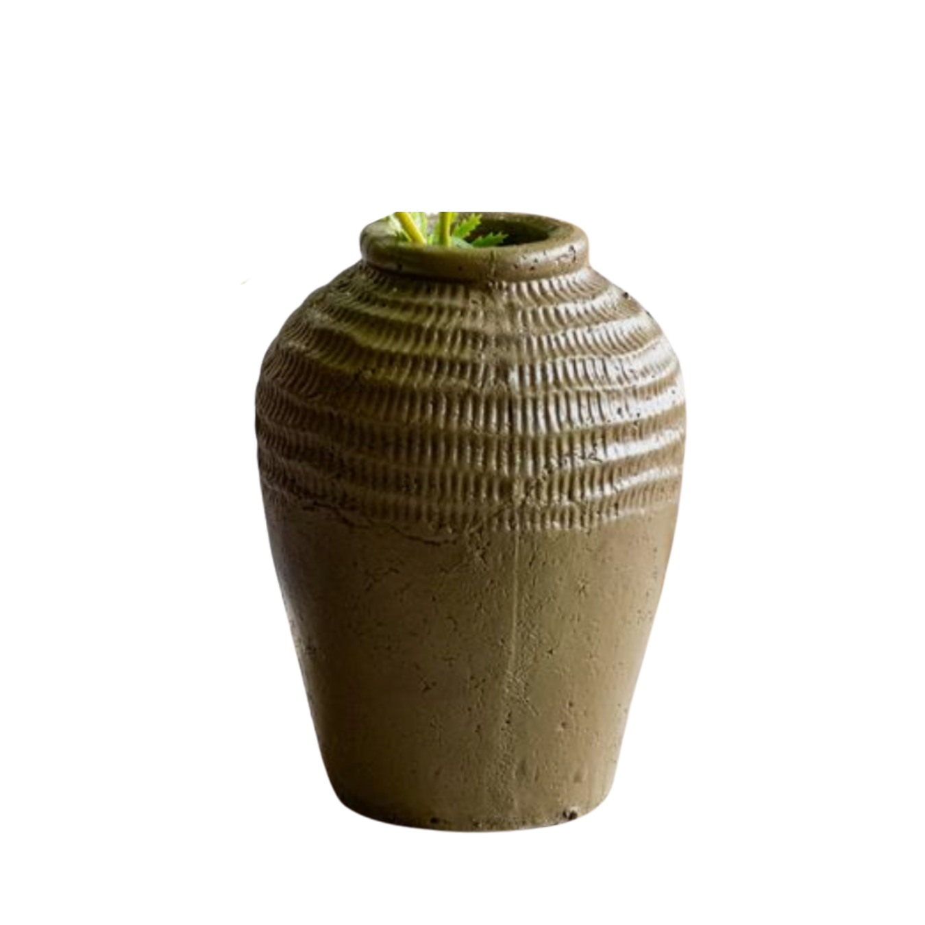 Brown Textured Ceramic Vase | By Luxe B Co.