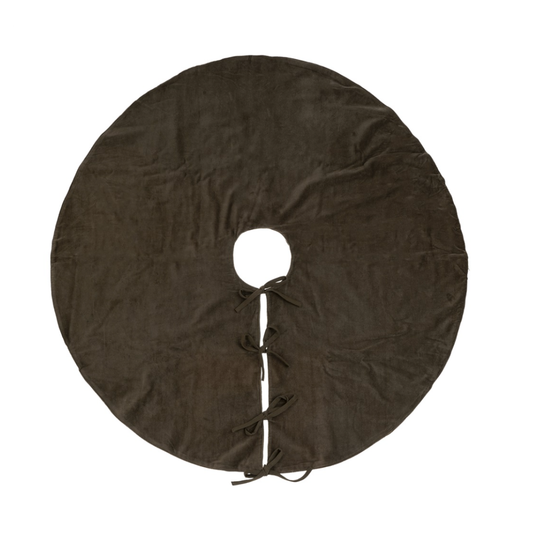 Brown Velvet Tree Skirt | By Luxe B Co