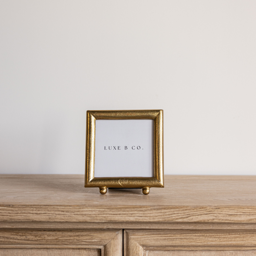 Brushed Brass Photo Frame | By Luxe B Co.