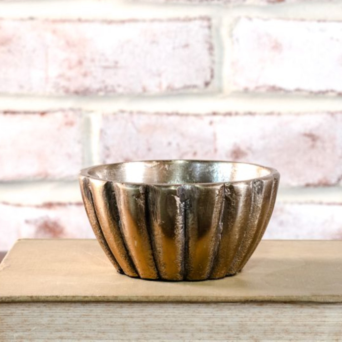Champagne Scalloped Bowl | By Luxe B Co