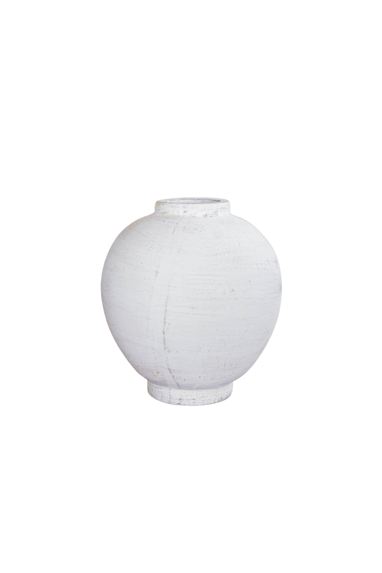 Chios White Round Vase Pot - Luxe B Co