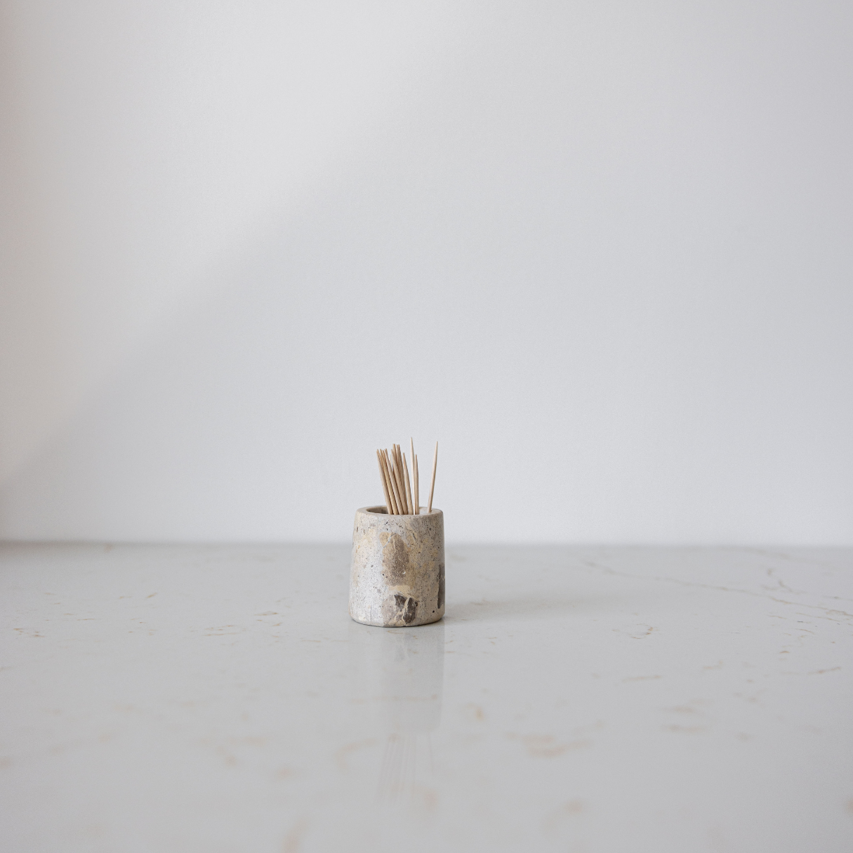 Chocolate Marble Toothpick Holder | By Luxe B Co.