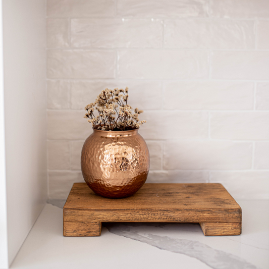 Copper Hammered Flower Vase | By Luxe B Co.