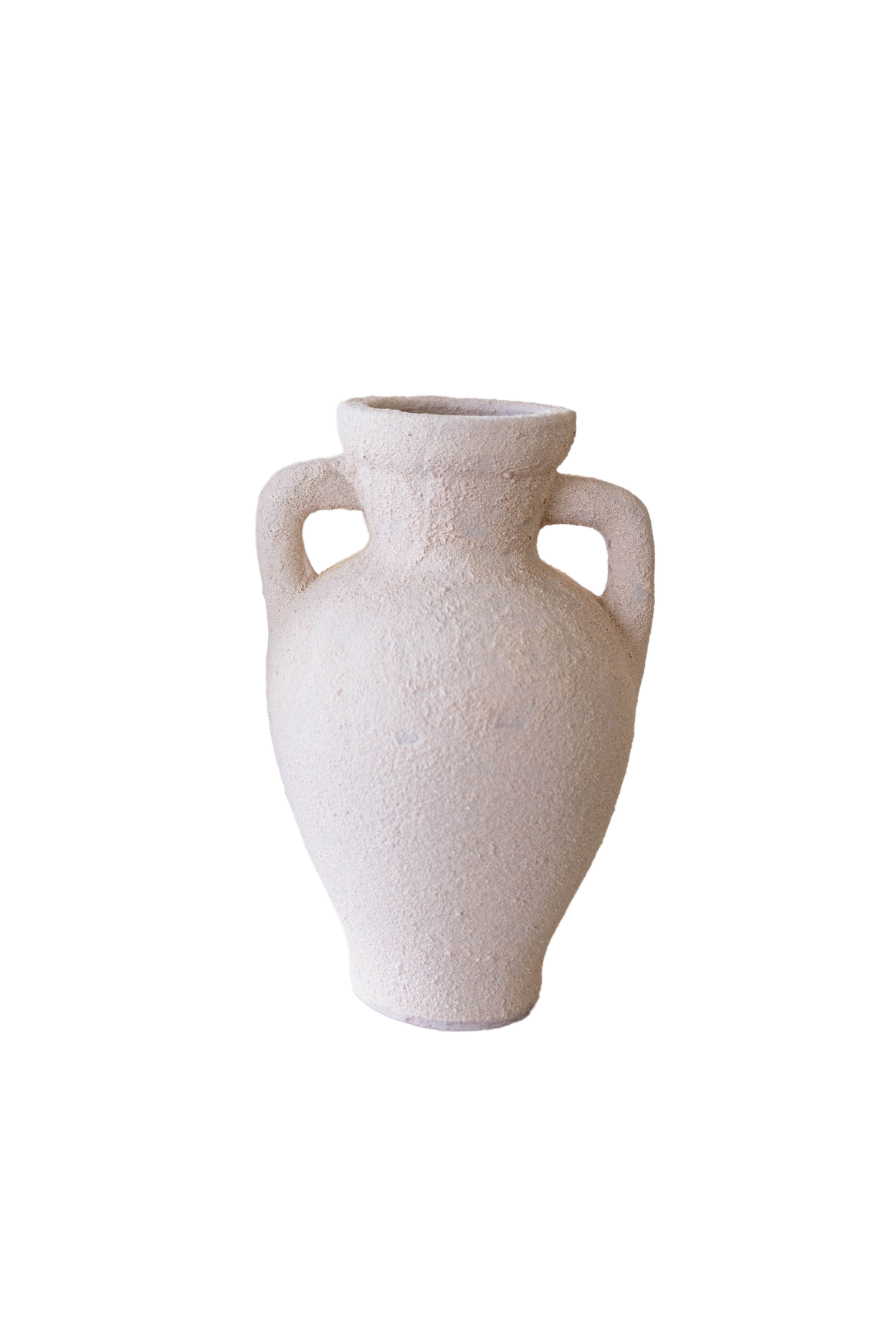Lesbos Cream Urn Vase With Handles - Luxe B Co