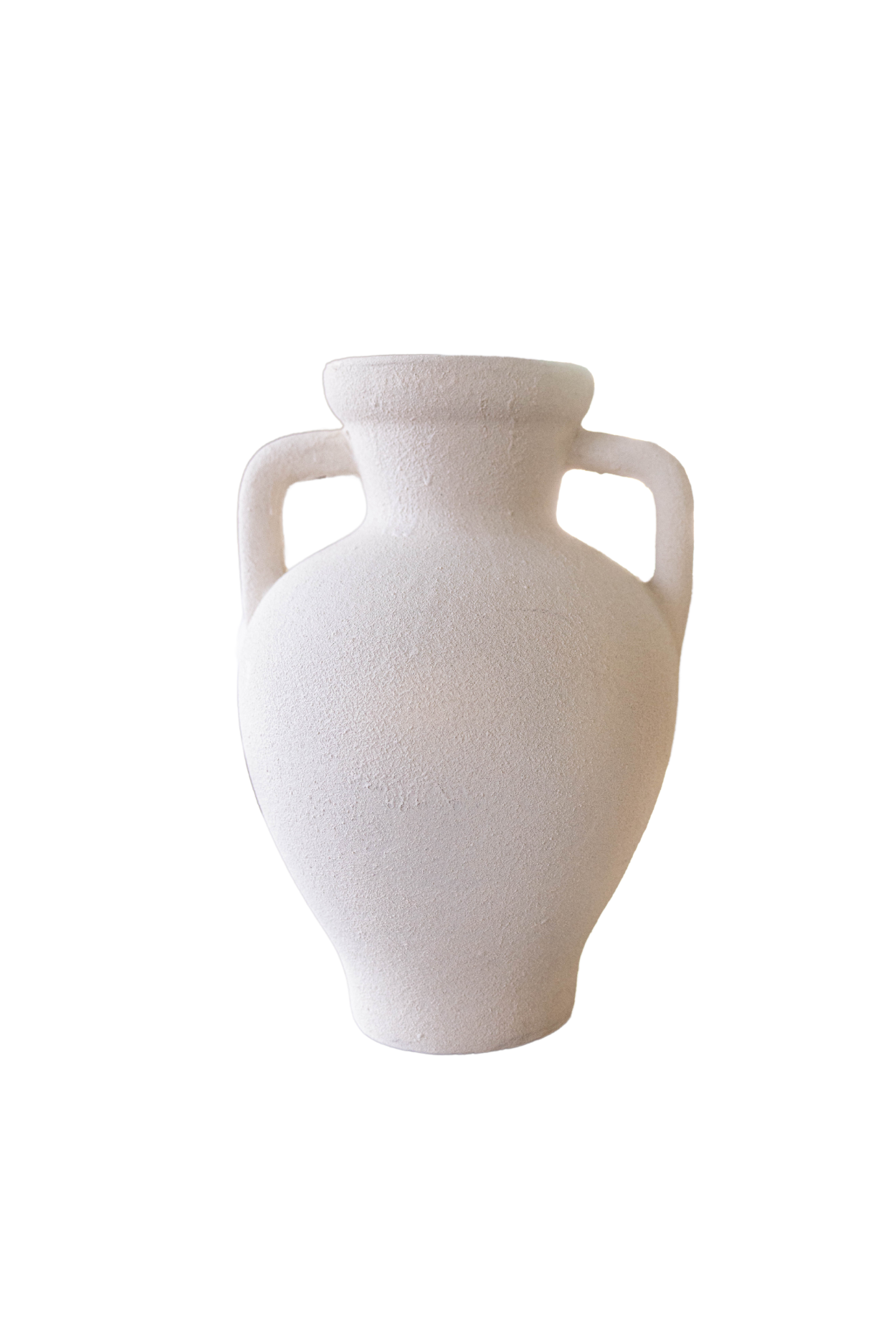 Lesbos Cream Urn Vase With Handles Large | By Luxe B Co.