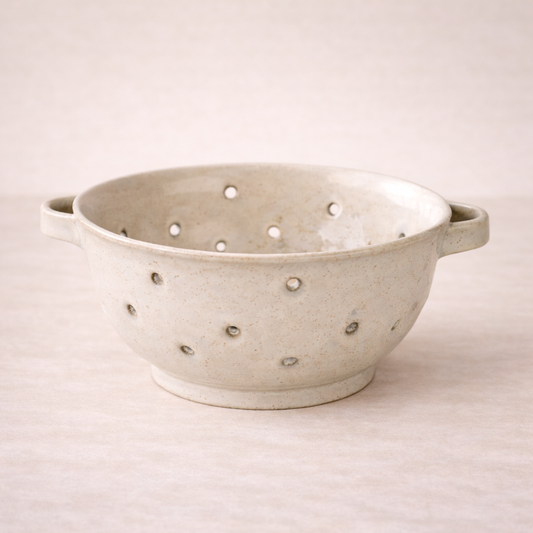 Cream Ceramic Colander | By Luxe B Co.