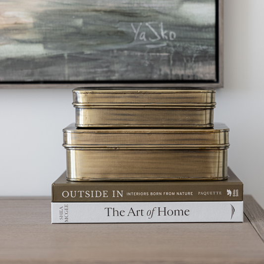 Decorative Brushed Bronze Boxes | By Luxe B Co.
