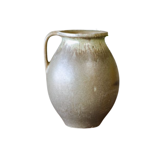 Earthy Green Terracotta Handled Jug | By Luxe B Co.