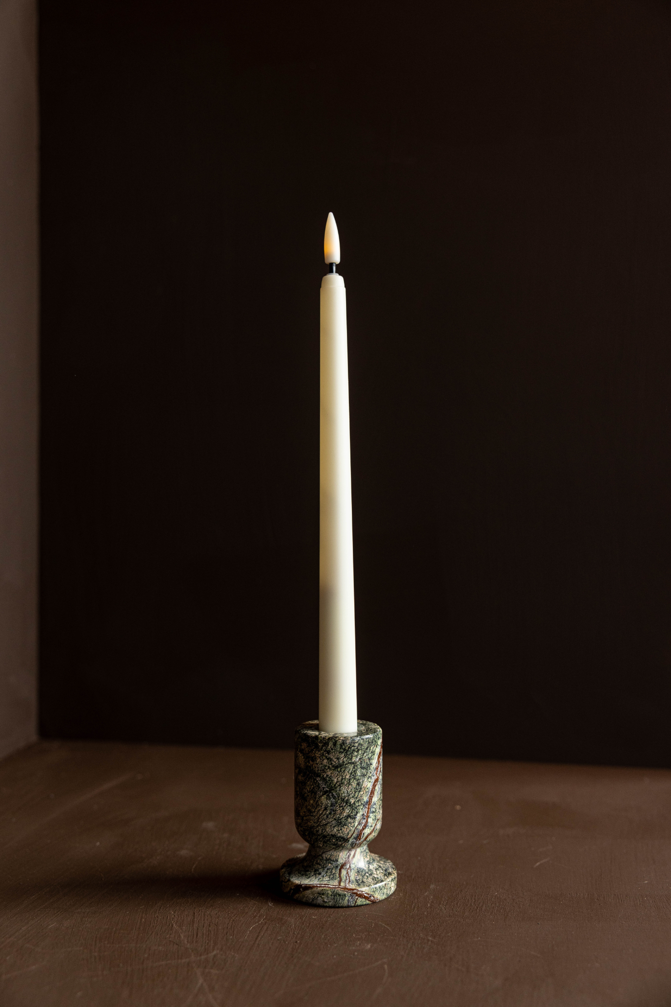Emerald Marble Tapered Candle Holder | By Luxe B Co.