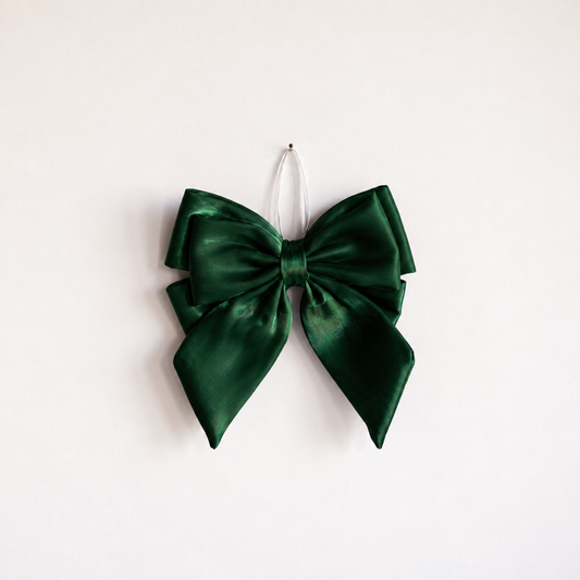 Emerald Green Gauze Bold Bow
