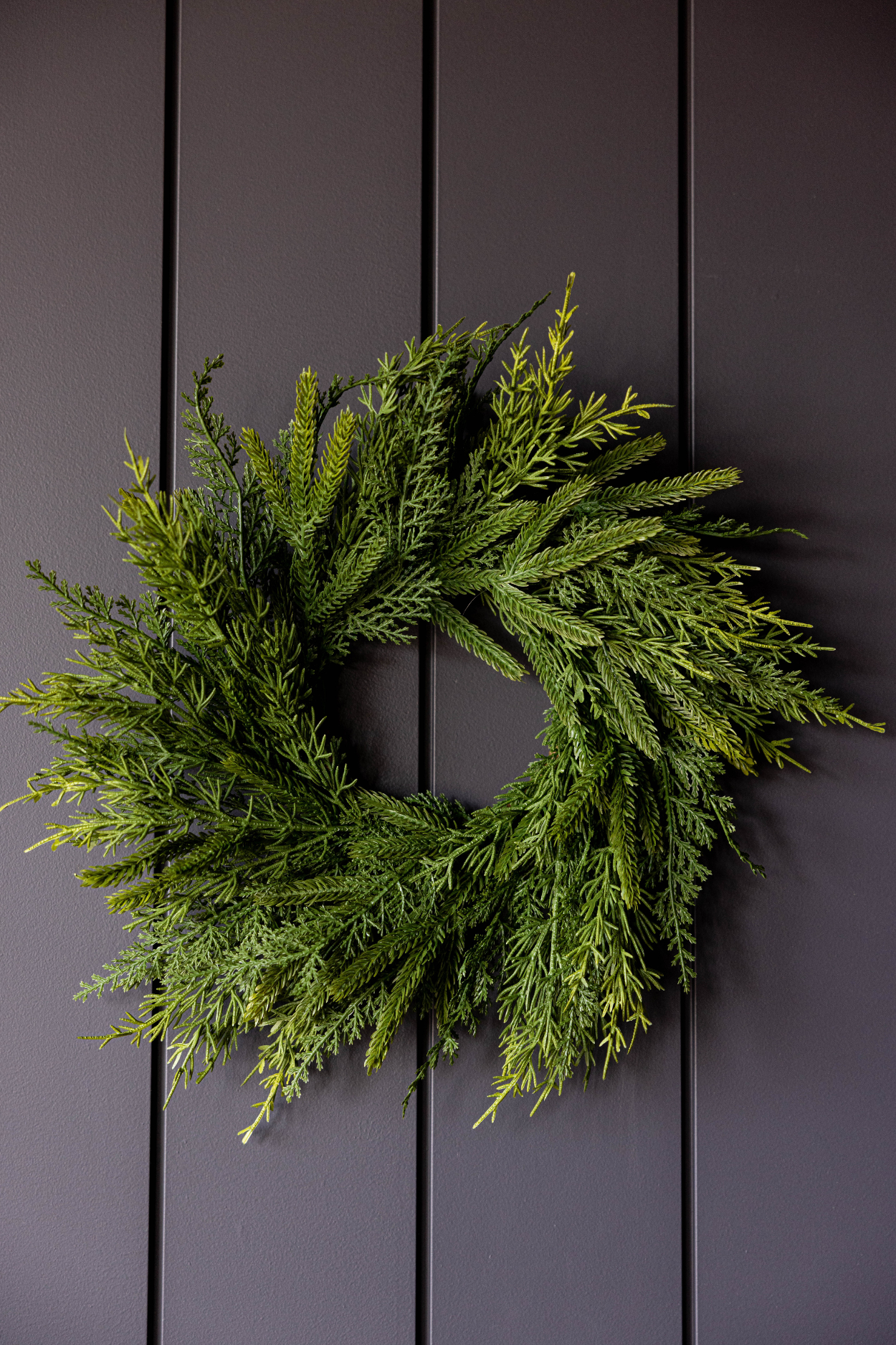 Norfolk & Cypress Pine Mixed Wreath 12" - Luxe B Co