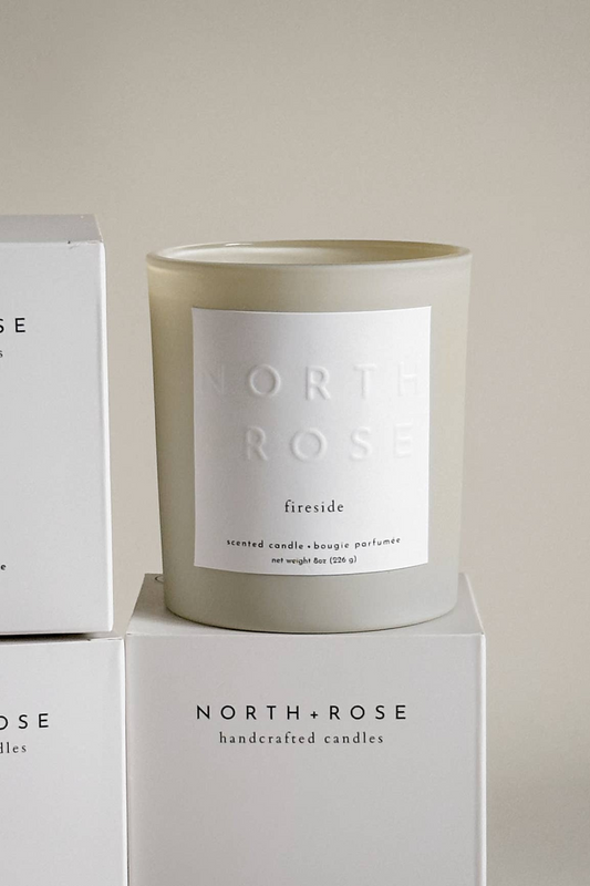 Fireside Soy Wax Candle with Wood Wick | By Luxe B Co.