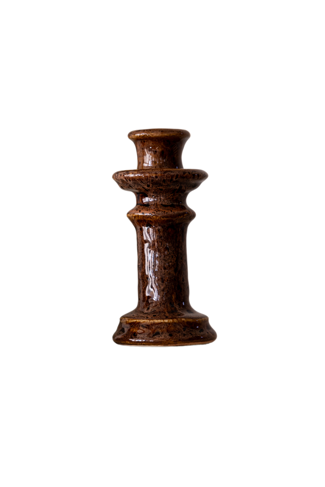 Gingerbread Ceramic Candle Holder - Luxe B Co