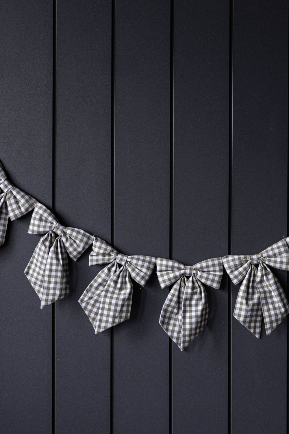 Gingham Green Bow Garland | By Luxe B Co.