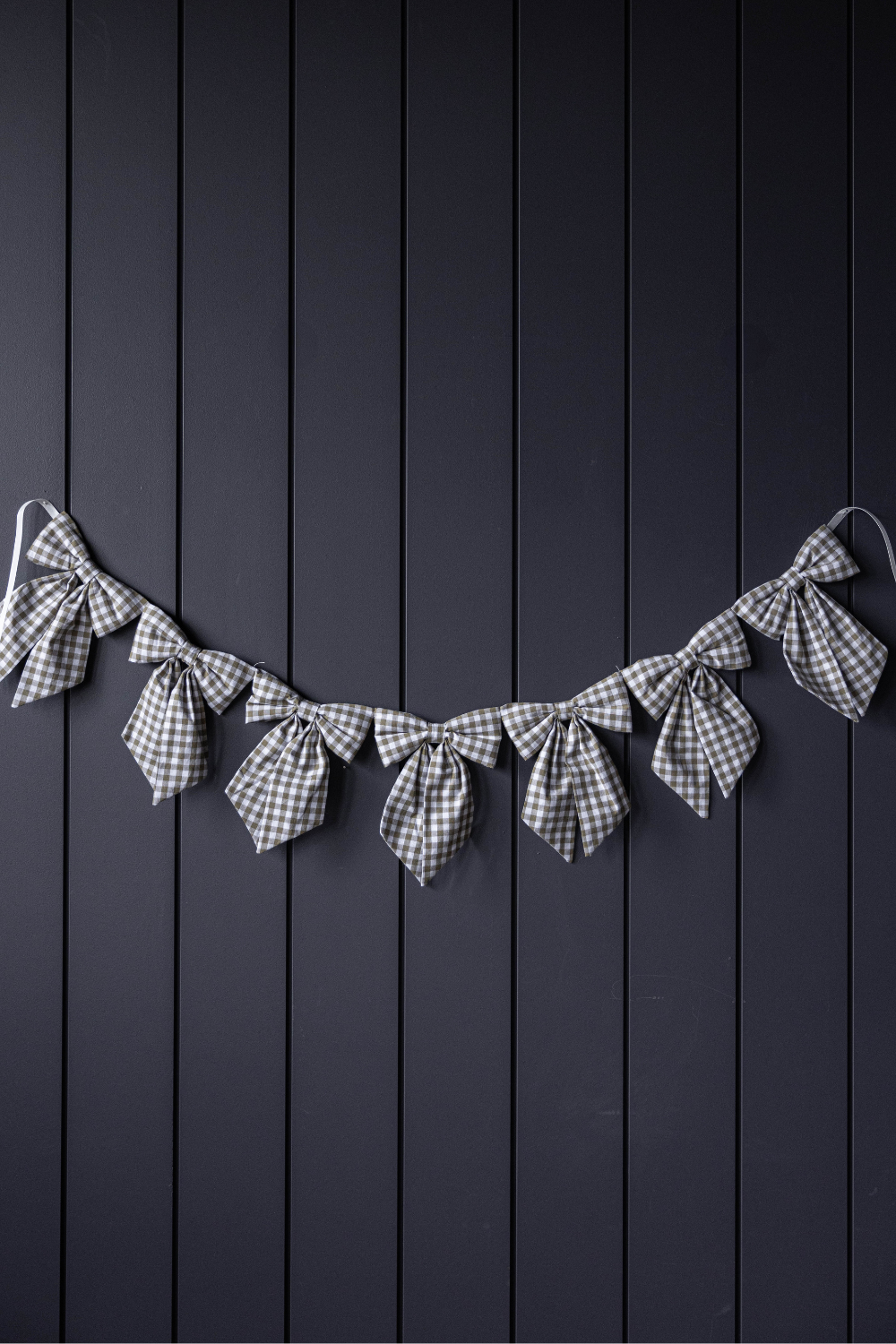 Gingham Green Bow Garland | By Luxe B Co.