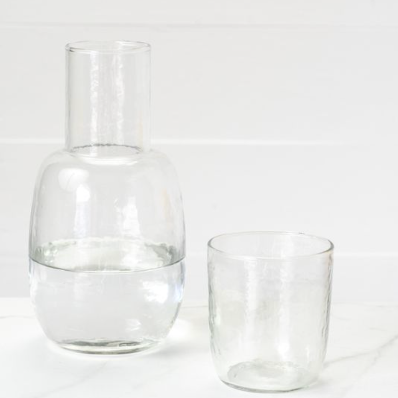Glass Carafe With Tumbler Set | By Luxe B Co