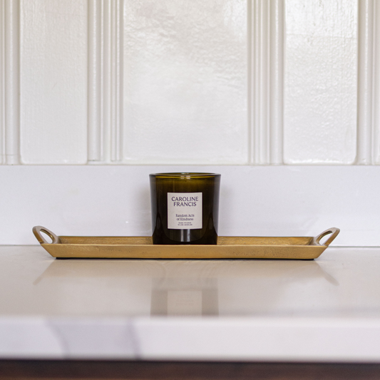 Gold Aluminum Rectangle Tray | By Luxe B Co.