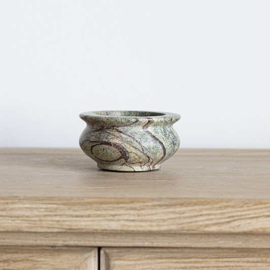 Green Bidasar Stone Bowl | By Luxe B Co.