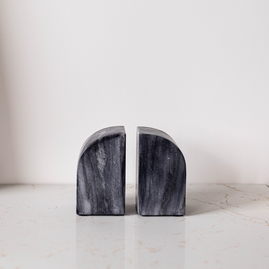 Grey Marble Bookends | By Luxe B Co.