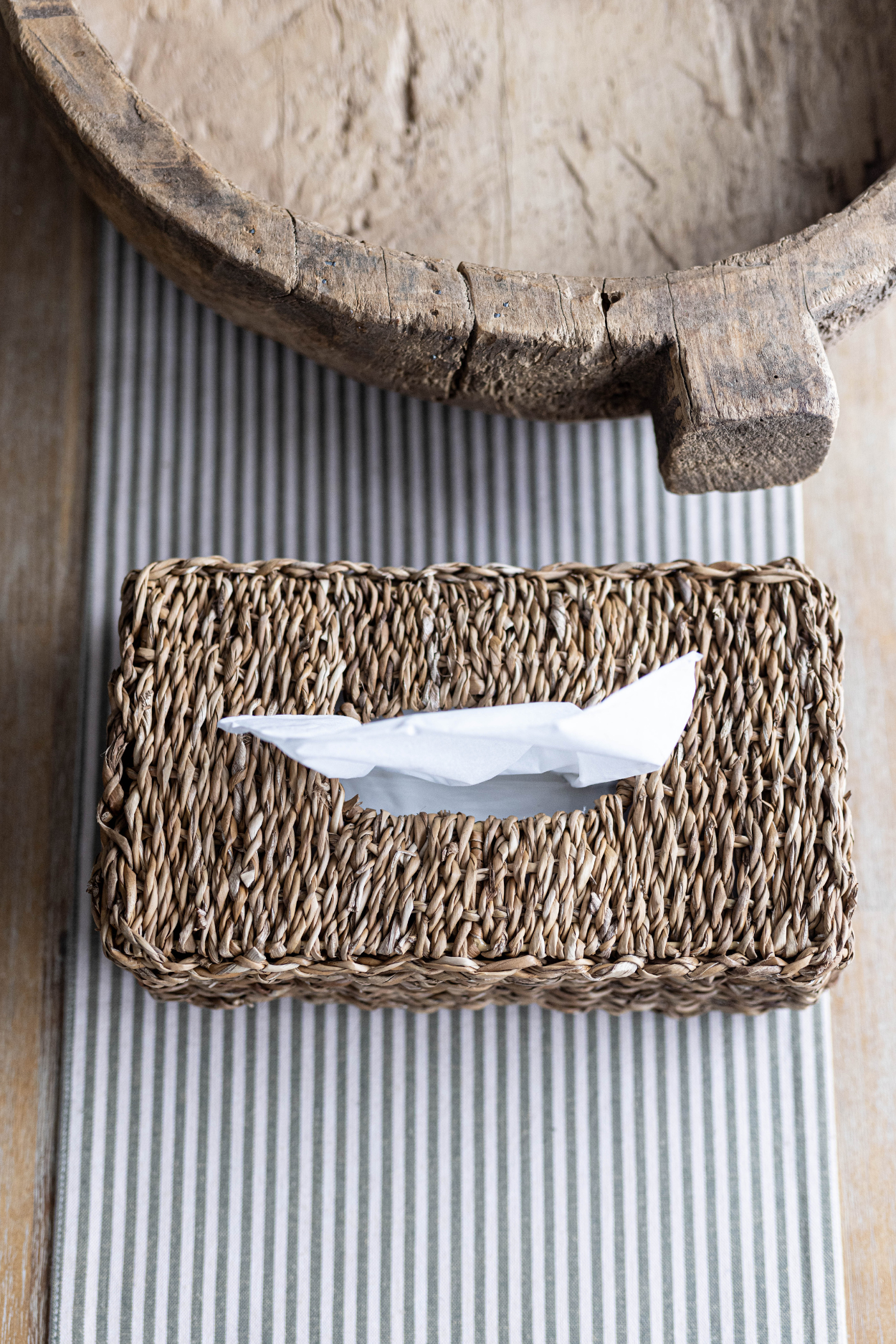 Seagrass Tissue Box Cover | By Luxe B Co.