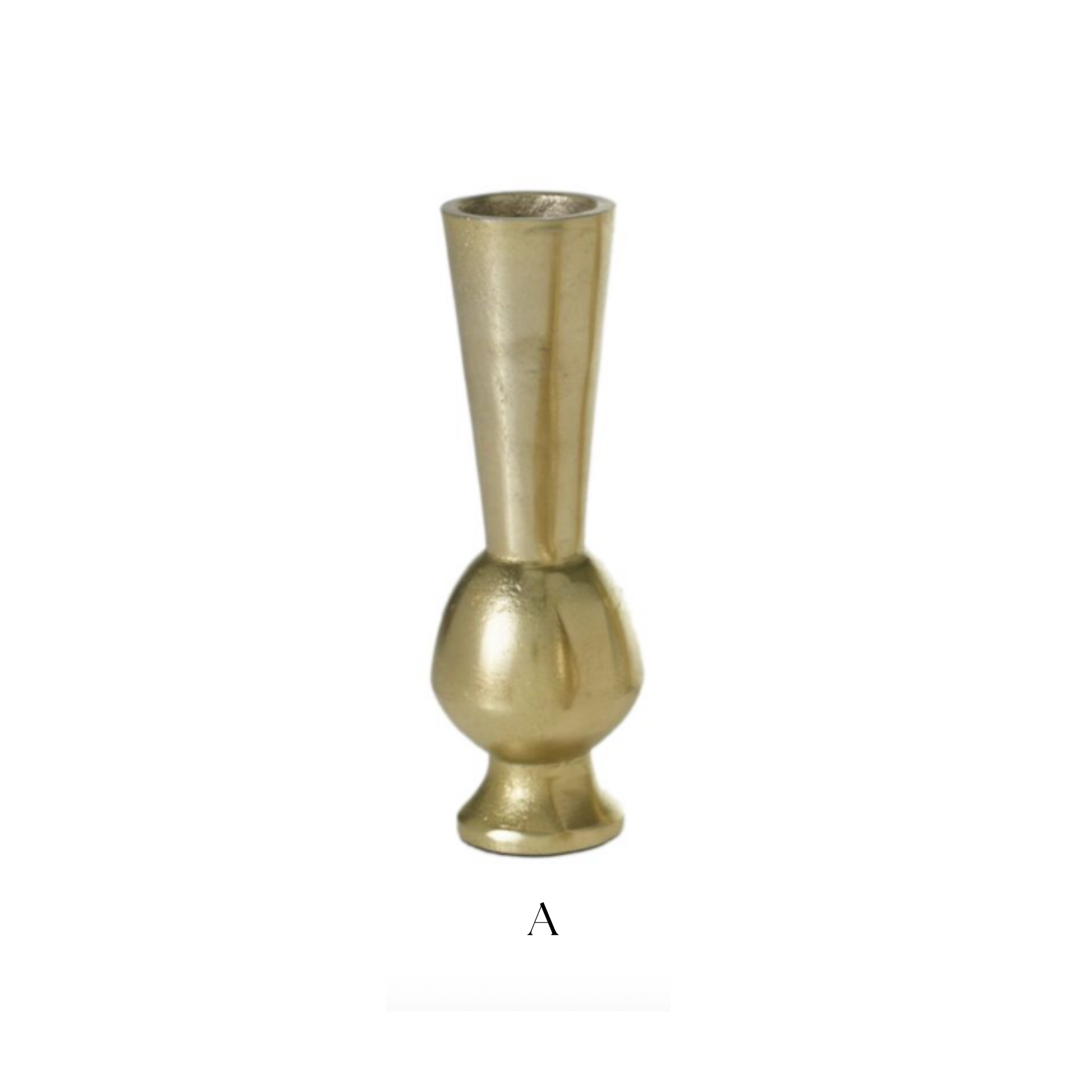 Henna Brushed Gold Bud Vase - Luxe B Co