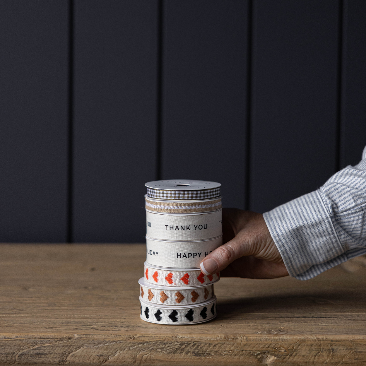 Happy Holiday Ribbon Holiday Decor | By Luxe B Co.