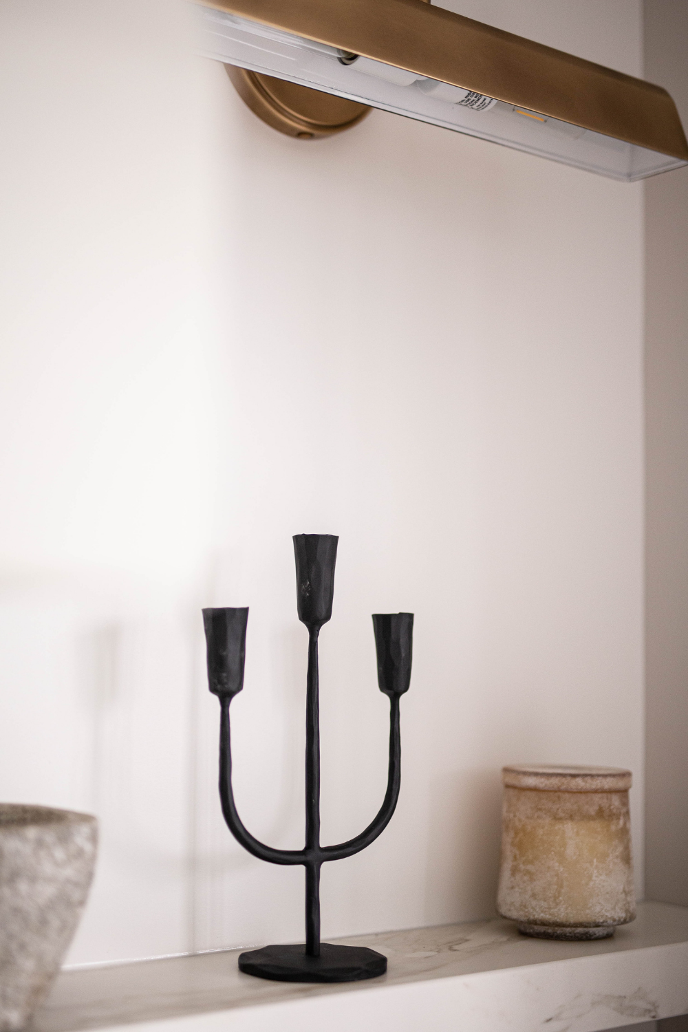 Iron 3 Arm Candelabra Small | By Luxe B Co.