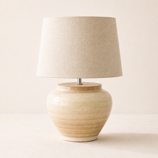 Ivory Terracotta Table Lamp By Luxe B Co.