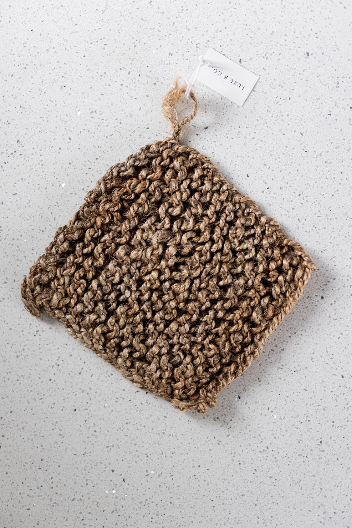 Jute Crocheted Pot Holder | By Luxe B Co.